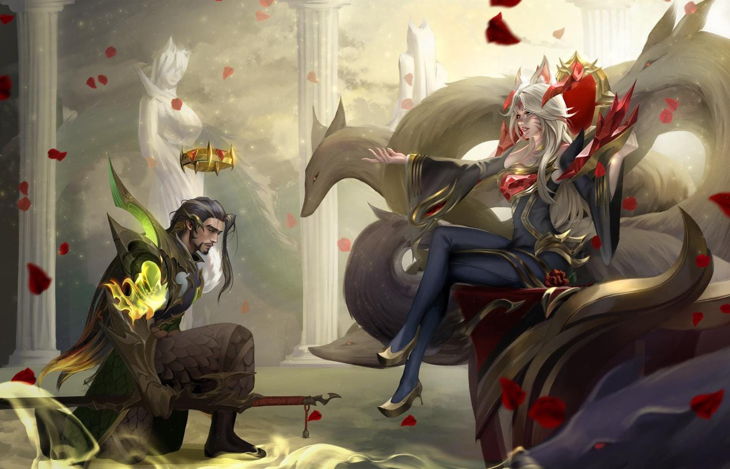 Dragon and Fox Print